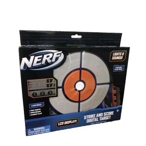 Nerf Strike & Score Digital Target with Lights & Sounds LCD Display 3 Game Modes